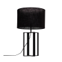 Rothmans Short Table Lamp - Lamp Base Only / Pebble Ferro