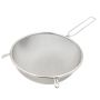Long Handle Stainless Steel Colander Sieve For Rice Vegetables And Fruits