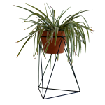 Pyramid Planter Stand - Small - White Textured