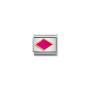 Composable Classic Link Gold With Fuchsia Rhombus