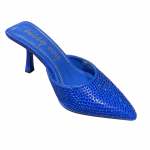 Sissy Boy Womens Open Back Court Heels In Cobalt - Cobalt 6