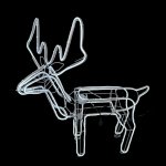 ZYF-D215 Bobble Head Flexible 9M LED Light Reindeer D Cor Foldable For Easy Storage White