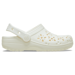 Classic Floral Cut Out Clog Kids Age 5+ - Chalk J6