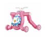 3-IN-1 Multifunction Baby Walker Scooter Push Ride With Music & Lights - Pink