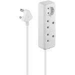 Switched 3 Way Multiplug - White