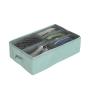 Spaceo Lito Underbed Textile Shoe Storage Box Mint W36CMXD56CMXH16CM