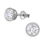 C756-C17637 - 925 Sterling Silver Hollow Hoop Earrings 16MM 4MM Thick