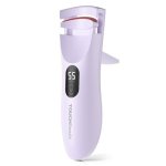 Touchbeauty Rechargeable Heated Eyelash Curler With LED Display Featuring 3-LEVEL Adjustable Temperature For A Natural Long-last