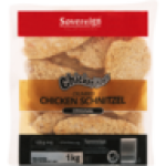 Frozen Chickentizers Original Crumbed Chicken Schnitzel 1KG