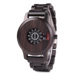 Orbital Time - Rotating Disc Wood Watch
