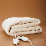Electric Blanket Fully Fitted Extra Length Sherpa Fleece With Elasticated Skirt - King XL 183X205CM