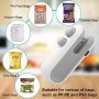 Portable MINI Snacks Bag Sealer Rechargeable 2 In 1 Bag Heat Sealer With Cutter For Chip Plastic Bag Re-sealer Keep Food Fresh Small Sealing