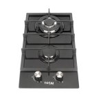Totai 2 Burner Gas On Glass Hob Black 03 TS2BNR-GG