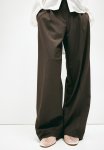Wide Trousers - Dark Brown