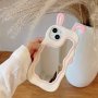 3D Three-dimensional Cute Free-of-youngsters Mirror Wave Silicone Mobile Phone Case Suitable For IPHONE1515PRO15PROMAX14131211XS Max Series Mobile Phone Protective Cover