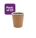 Double Wall Kraft Cup 350ML 25 Pack