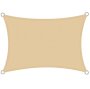 Beige Rectangle Sun Shade Sail For Outdoor Garden 3M X 4M 1 Reviews