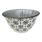 Grey Flowers Tiny Ceramic Bowl