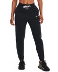 Women's Ua Essential Fleece Script Pants - Black Sm