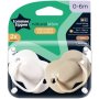 Tommee Tippee 2 Pack Latex Soother 0-6M