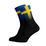 Sweden Flag Socks - Medium Black