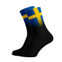 Sweden Flag Socks - Medium / Black