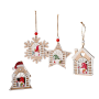 Christmas Pendant Wood Tags Christmas Deco Christmas Hanging Ornament