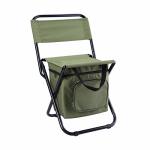 Leadallway Fishing Chair With Cooler Bag Foldable Compact Fishing Stool Green