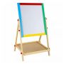 2 In 1 Kids Wooden Easel Children Drawing Art Blackboard Whiteboard Easel