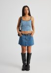 Printed Jersey Cami - Blue Leopard
