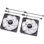 Thermaltake CT120 Argb Sync PC Case Fan Black 2-PACK CL-F149-PL12SW-A