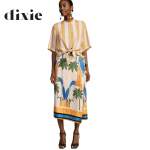 Palm Toucan Print Wrap Skirt - Butter Free