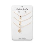 Fashion Jewelry 3 Necklace & Pair Earrings