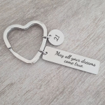 Laylah Silver Personalized Keyring Stainless Steel Ready In 3 Days