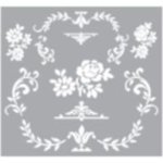 Stencil Border With Flowers