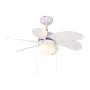 Eurolux Ceiling Fan Turbo Swirl 6 Blades 30 White No Light