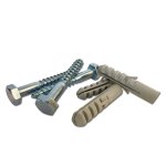 COACH Ifasten Screw M12X90MM & Wall Plug Grey 5 Pp Livestainable