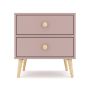 Bam Impression Two Drawer Bedside Table - Naran