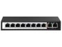 10 Port Gigabit Ethernet Switch With 8 Ai Poe And 2 Uplink Ports