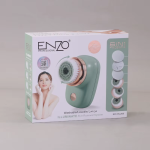 Enzo EN-209 6-IN-1 Facial Cleansing Brush Abs Electric Facial Cleansing Brush Deep Cleansing Exfoliation Massage - Green