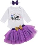 ITS My Half Birthday Purple Set 6-12M - The Purple Lovey
