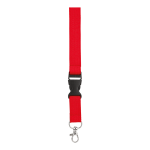 WOVEN BK0013 - Lanyard With Plastic Buckle Red Std