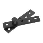 Luxshiny Heavy Duty 360 Degree Offset Pivot Door Hinge Black Concealed Large Rotating Door Pivot Hinge For Industrial And Shed