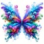 Beautiful Colorful Butterfly Pattern Fashion Heat Transfer Vinyl Patch Washable Iron On Patch For T-shirts Jeans Jackets Backpacks Clothes Hats And So On