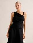 Lacey One Shoulder Top - 16 Black