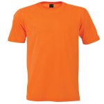 Orange Crew Neck T-Shirt 100% Cotton 160G Size M