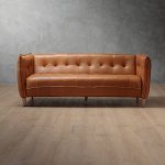Ravelin 3-SEATER Leather Couch Tan
