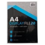 Source Direct - A4 Display File Soft Cover -pack Of 10 20 Pockets Per Pack