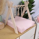Changing Mat Cover Plain Light Pink