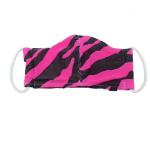 4AKID Tweens Reusable Fabric 3-LAYER Non-medical Mask - Medium Size - Turquoise & Cream Stripe
